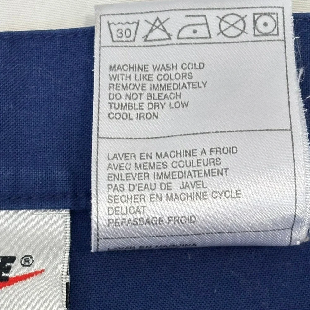 Nike Shorts Mens 36‎ Blue Casual Classic Pleated Athletic